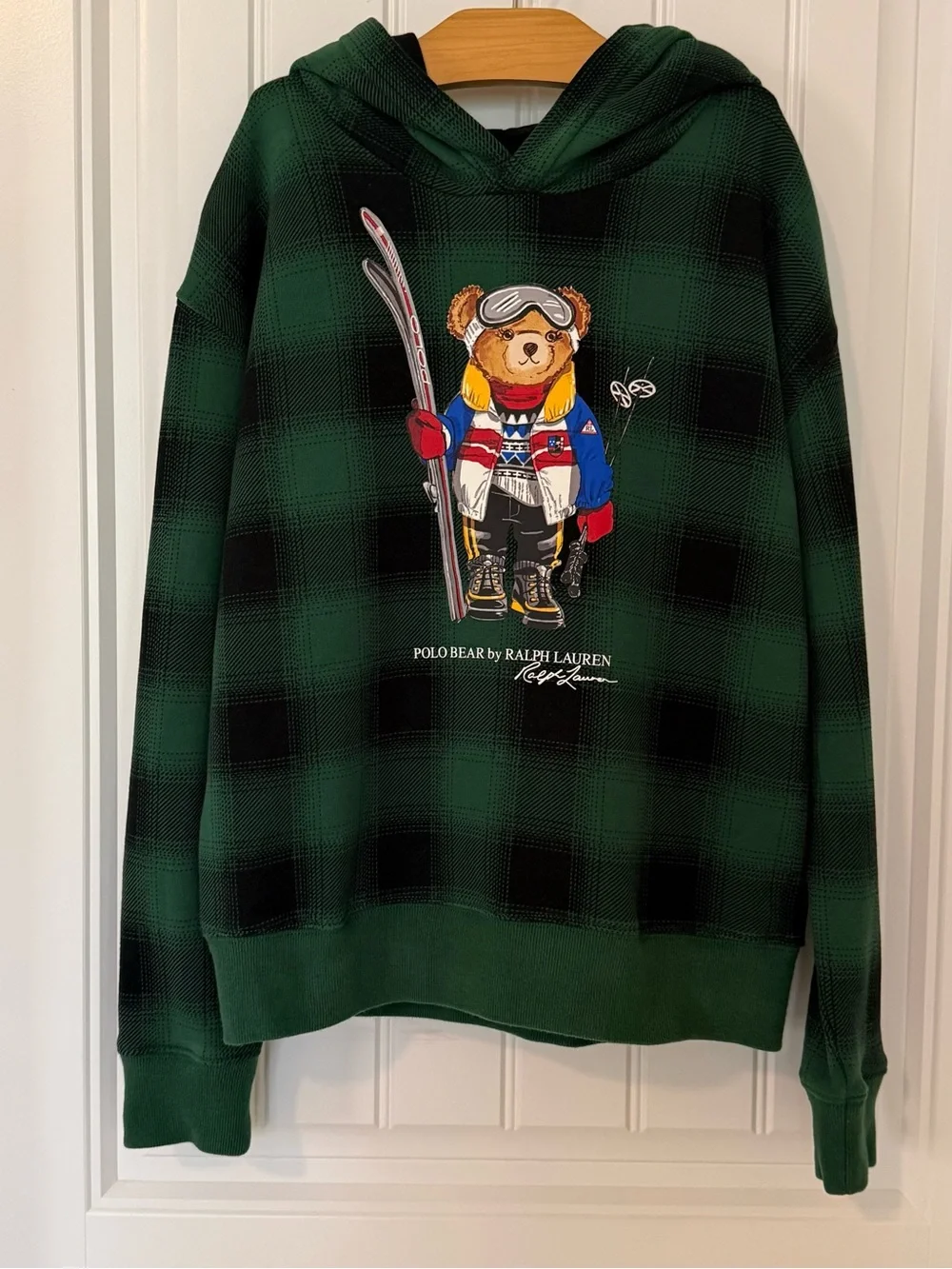 🧸 Polo Ralph Lauren Girls Polo Bear Fleece Hoodie  XL (16)